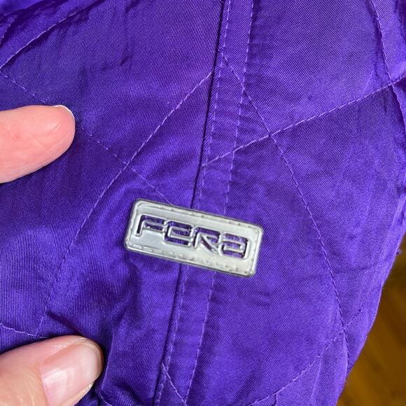 Fera Skiwear Jumpsuit Very Purple One Piece Ski Suit size 12 - Picture 9 of 10